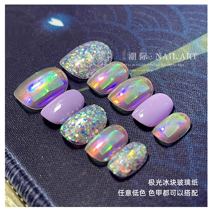 Наклейки для ногтей в виде кубиков льда 5 цветов японском стиле | Красота и