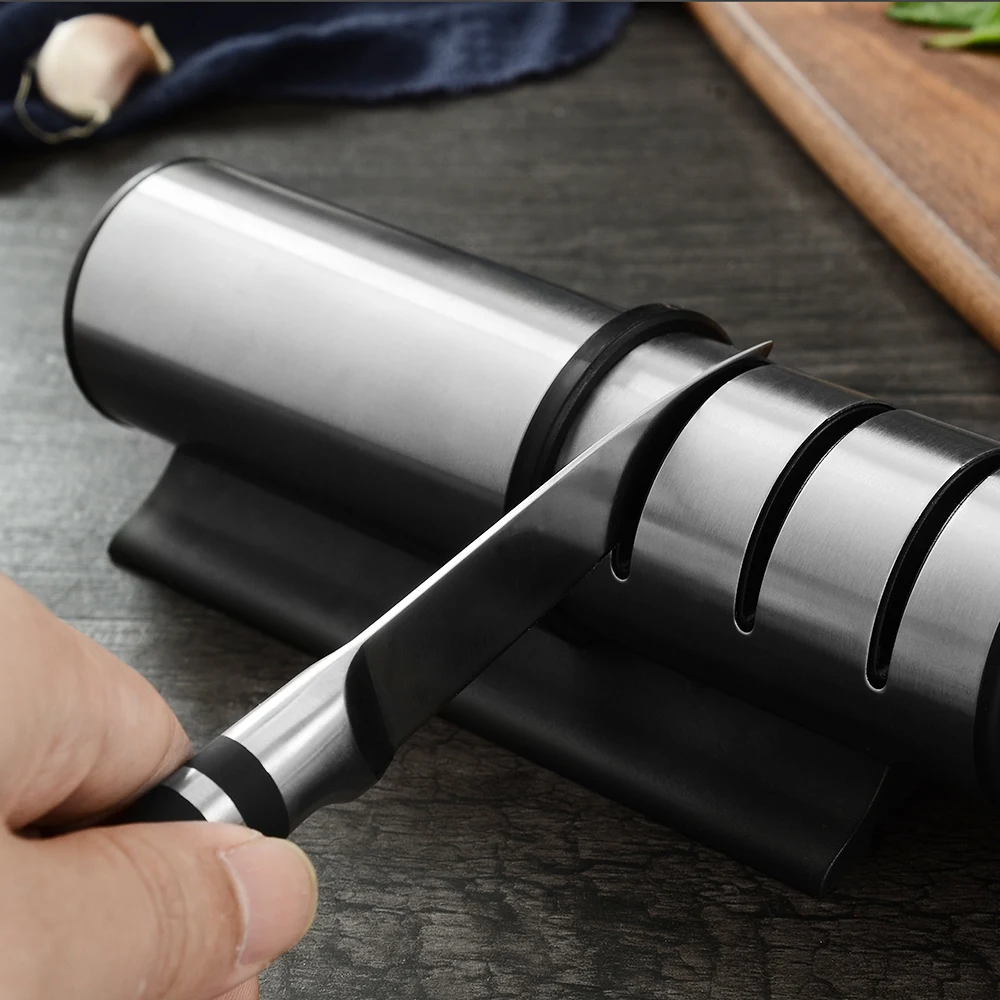 Нож XYj точилка 3-ступенчатая Профессиональная кухонная Камень ножницы