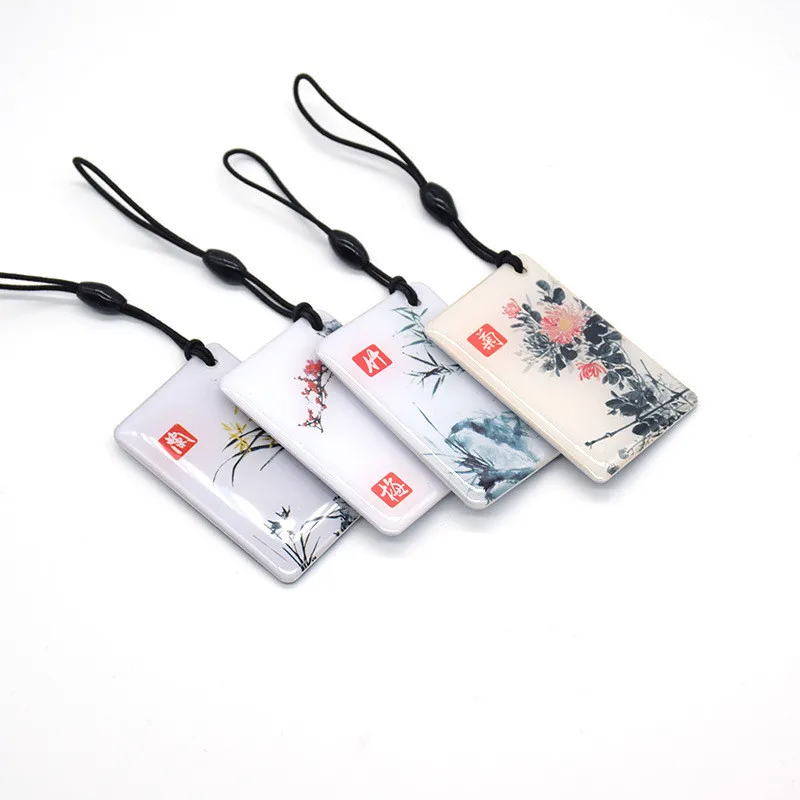 1 шт. RFID EM4100 брелки в китайском стиле 125 кГц жетоны ID карта только для чтения