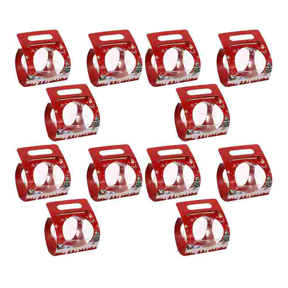 12 наборов декоративных подарочных упаковочных коробок рождественские