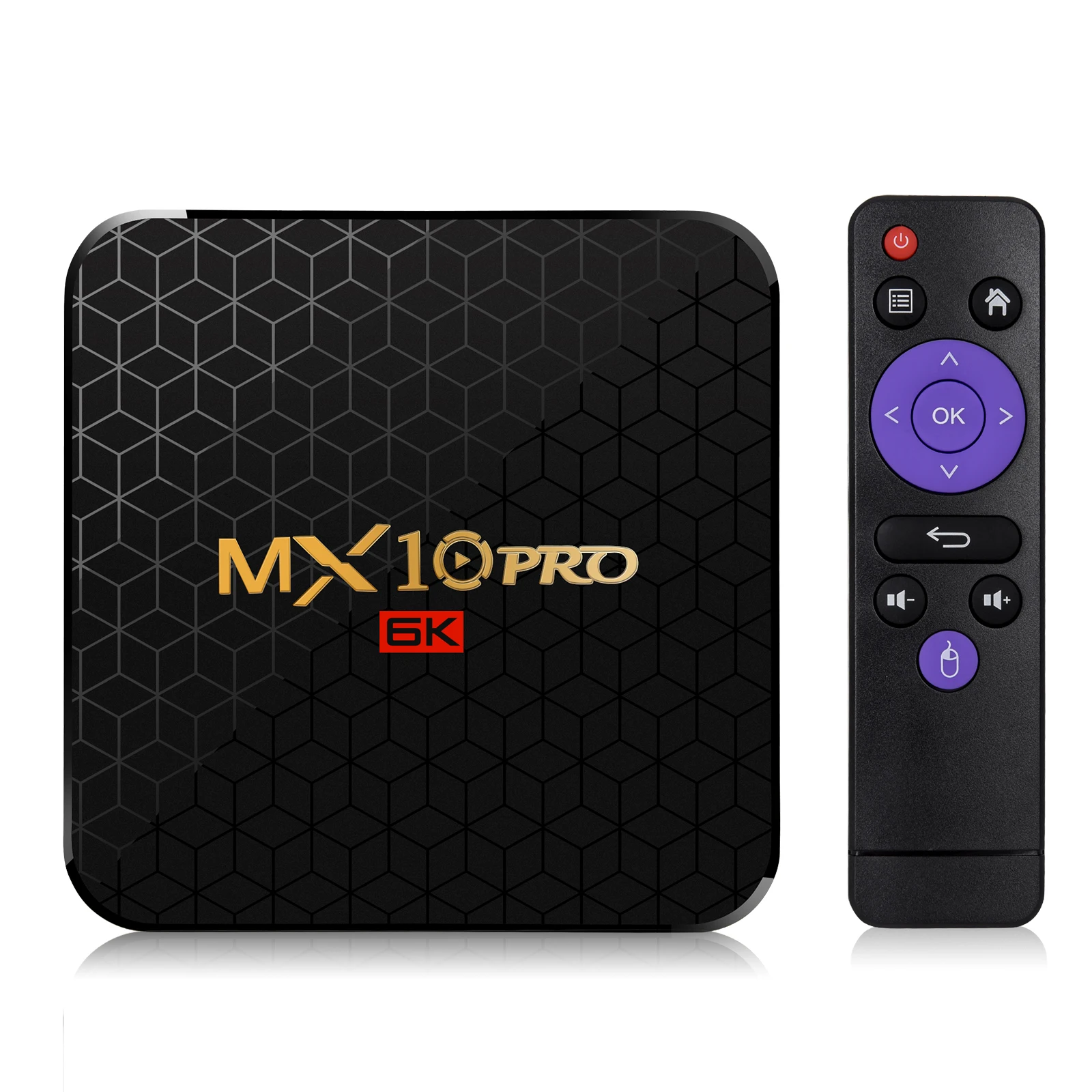 ТВ-приставка MX10 PRO Android 9 0 4 + 64 ГБ Wi-Fi Allwinner H6 ядра USB 3 6K | Электроника