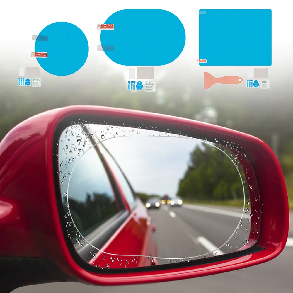 

2 Pack Clear Car Anti Fog Rainproof Film Universal Rain Shield Side Window Glass Film Car Side Window Protecitve Film