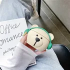С героями мультфильмов милые модные медведи Чехол Airpods 12 Pro Чехол из мягкого силикона с Беспроводной Bluetooth мини-наушники крышка