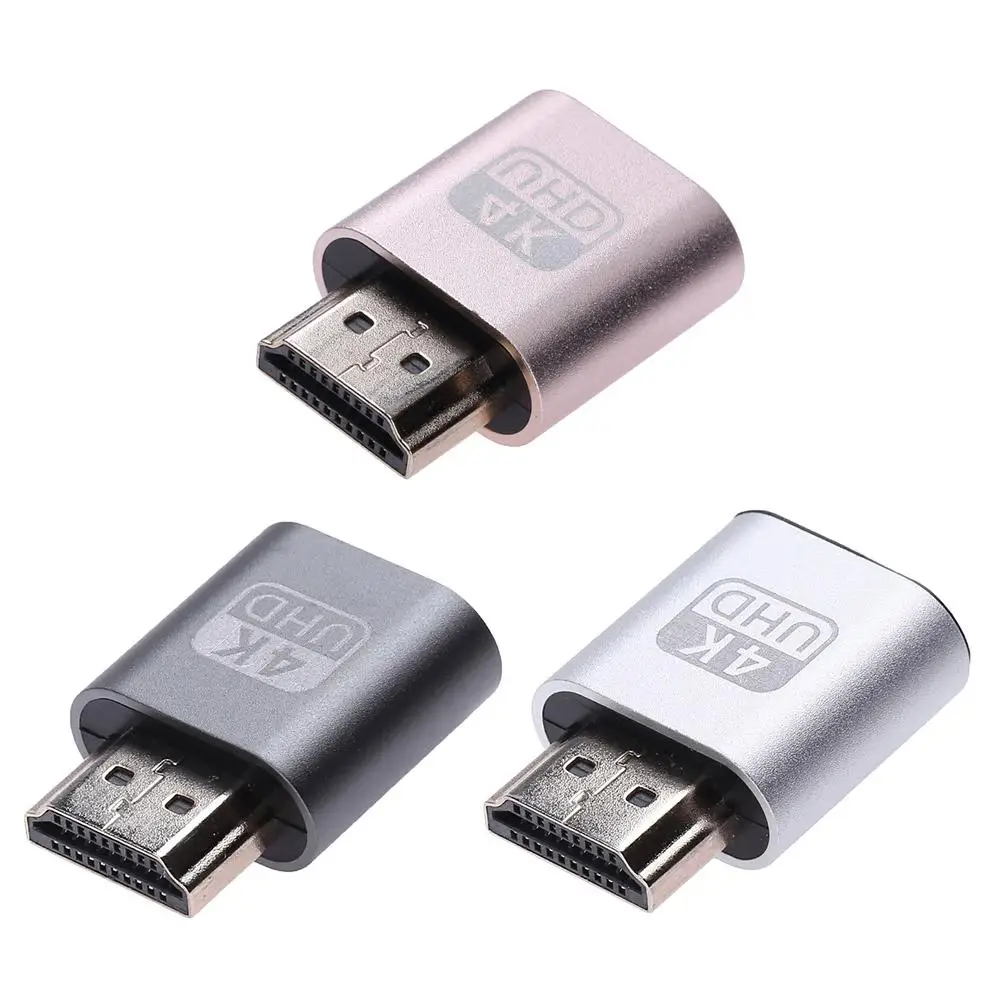 HDMI-совместимый виртуальный 4K дисплей адаптер 1 4 DDC EDID фиктивный штекер Блокировка