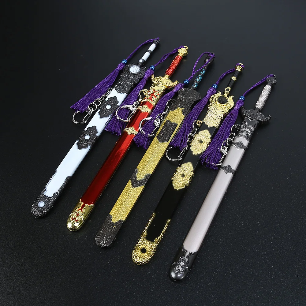 Фигурка аниме Naraka: Bladepoint лук и стрела из меча металлическое оружие игрушечное