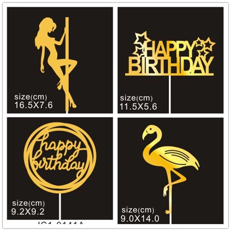 1 шт. новинка вставка для торта флага свадьбы фламинго вечеринки десерта головной