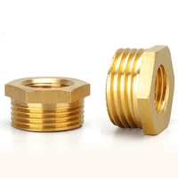brass adapter reducer hexagon bushing bushing male to female connector fuel water gas oil connector 18 14 38 12 34 bsp