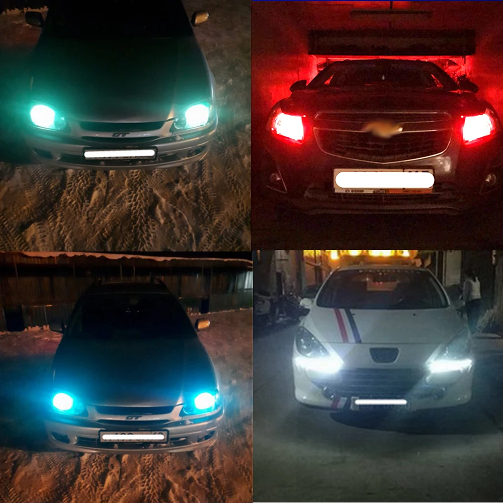 2 шт./лот автомобильный габаритный фонарь Ba9s 5Smd 5050 T4W маркер многоцветный башенный