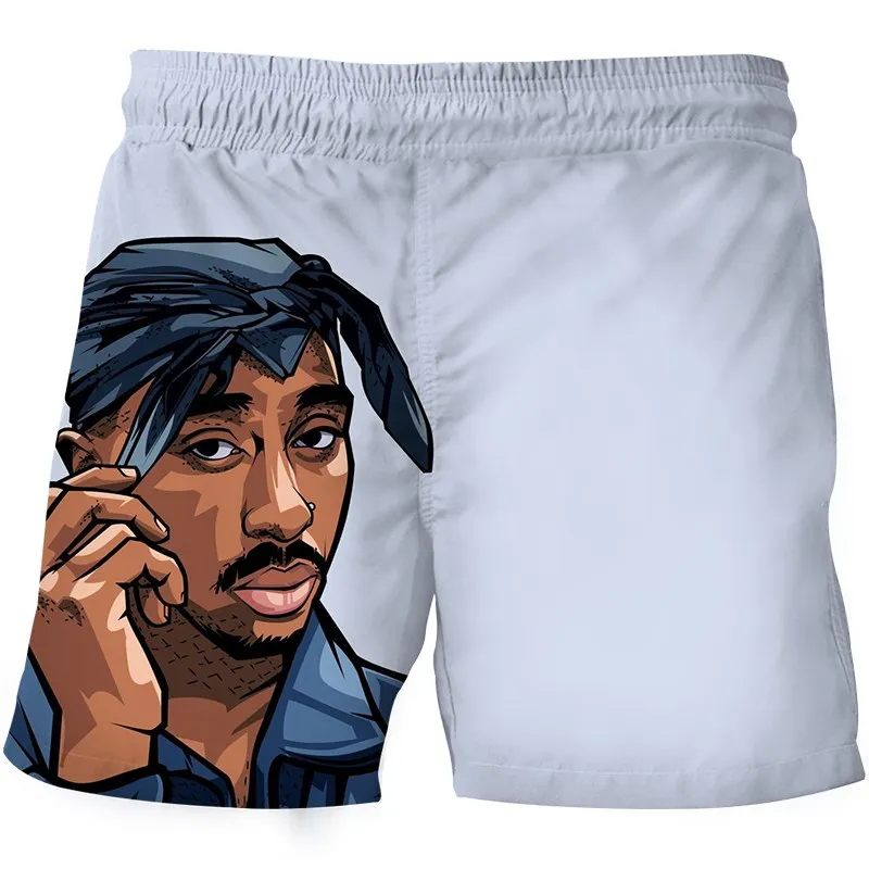 Комплект для подростков Summe супер крутые шорты Tupac 2pac повседневный костюм