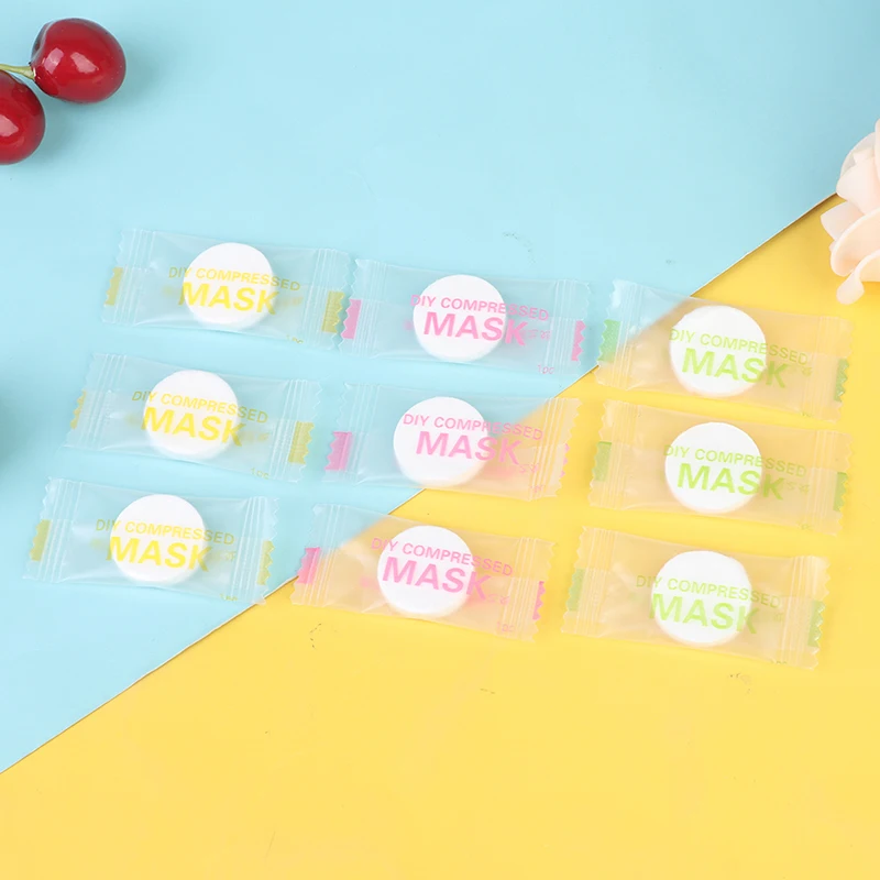 

30PC/Bag Selected Natural Silk Compression Mask Ultra-thin DIY Design Anti-aging Long Lasting Easy To Use Natural Skin Care Mask