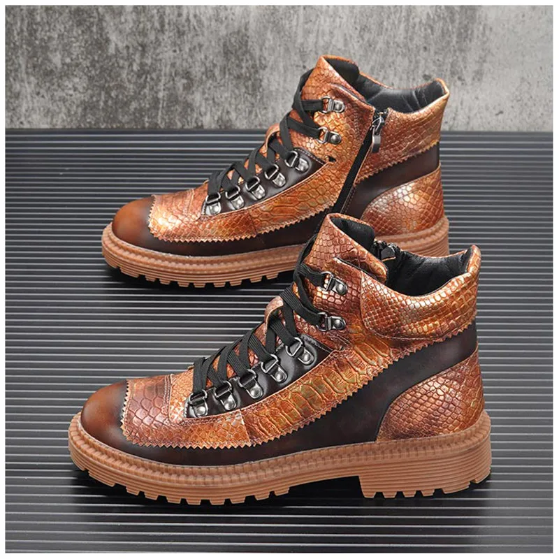 Мужские кроссовки ботинки со шнуровкой повседневная обувь в стиле хип-хоп панк