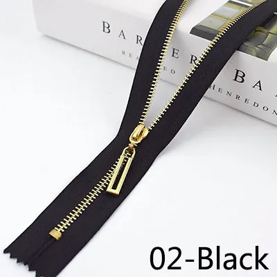 02-Black Meetee 10/20 штук 20/30 см 3# металлическая молния с закрытым концом Автоматическая блокировка язычок молнии голова Декор DIY сумка кошелек швейной по индивидуальному заказу аксессуар - Цвет: 02-Black