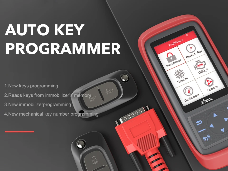 Диагностический инструмент XTOOL X100 PRO2 для диагностики автомобильных ключей с