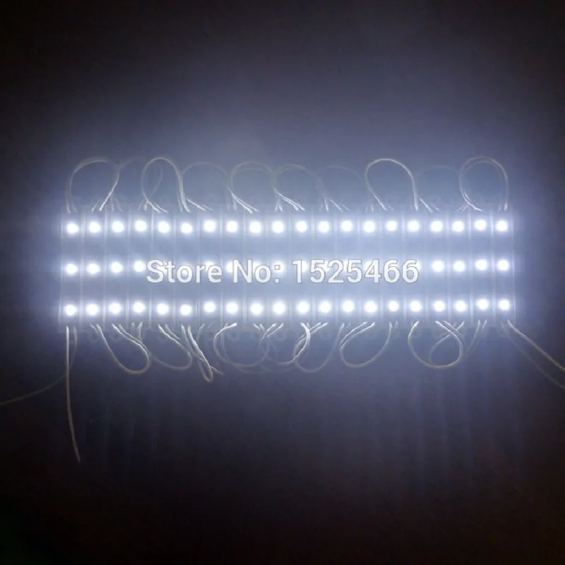 20 шт. 12 В 5050 SMD 3 светодиодный белый модуль светильник для RGB контроллера надписей |