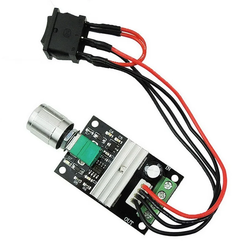 

Brand New 6V 12V 24V 28V 3A 80W DC Motor Speed Controller (PWM) Speed Adjustable Reversible Switch 1203BB dc motor driver revers