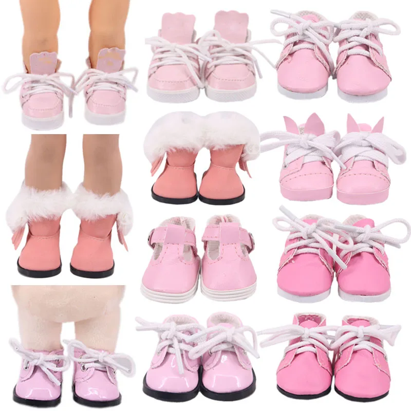 

Doll Pink Boots Sports Shoes For 14.5 Inch Nancy Doll&20 Cm EXO BJD Blyth&28 Cm Nenuco Doll Canvas Sneakers Boots Girl`s Toys