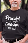 Продвижение дедушке Est 2021 мужские Графические футболки Harajuku футболки с коротким рукавом Grandpapa To Be annole мужские футболки для улицы