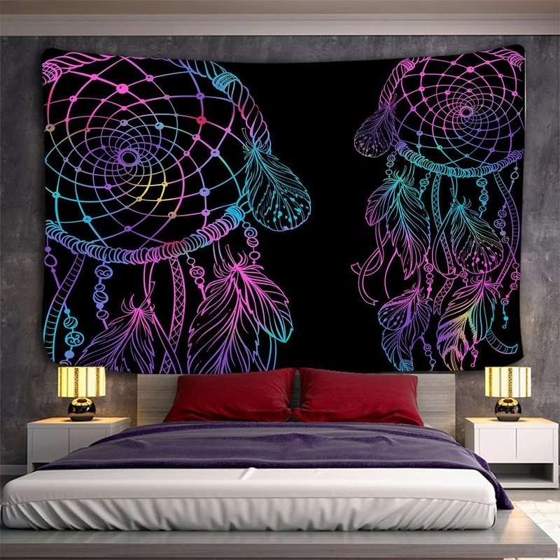 

Indian Mandala Tapestry Wall Hanging Sandy Beach Throw Rug Blanket Camping Tent Travel Mattress Bohemian Sleeping Pad Tapestries