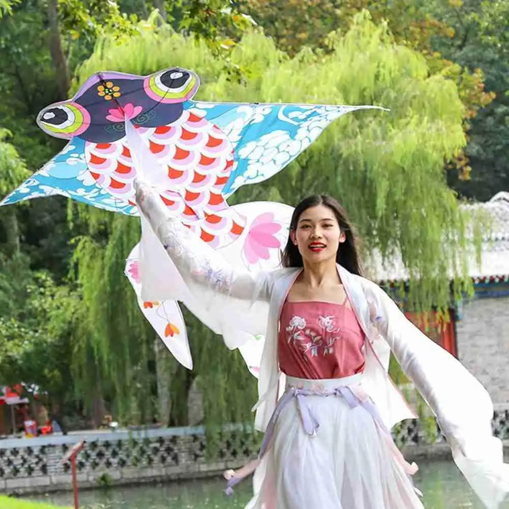 

Soft Fish Kite Hanging Nylon Ripstop Outdoor Toys Flying Kites For Adult Large Kite Surfing Bottom Toys