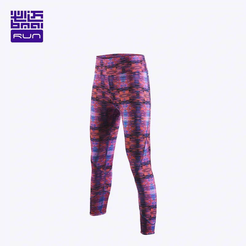 

BMAI Brand Profession Compression Pants Women Tight High Waist Fitness Yoga Pants Breathable Woman Gym Sport Jogging Running
