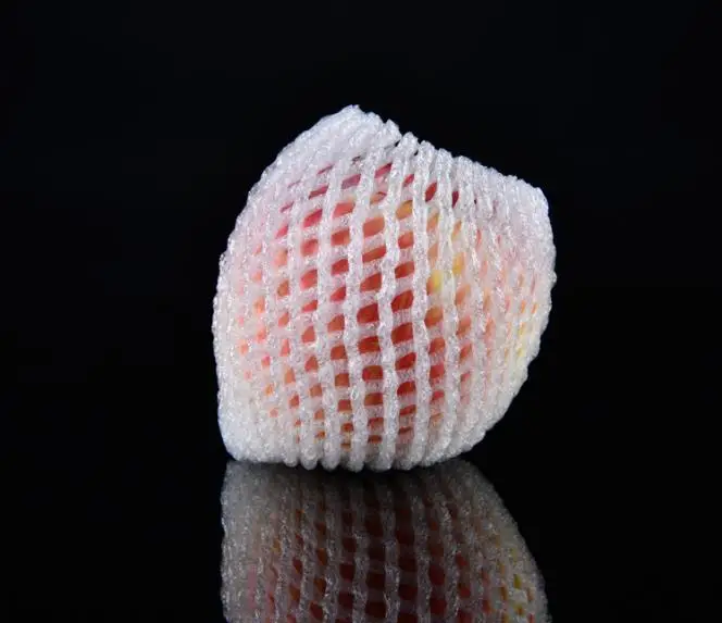 Бесплатная доставка пенопласт для фруктов белый EPE сетчатый рукав плотная