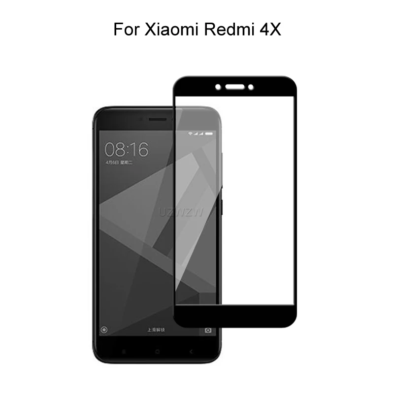 

Tempered Glass For Xiaomi Redmi 4X Full Cover 2.5D Screen Protector Protective Tempered Glass For Xiaomi Redmi 4X