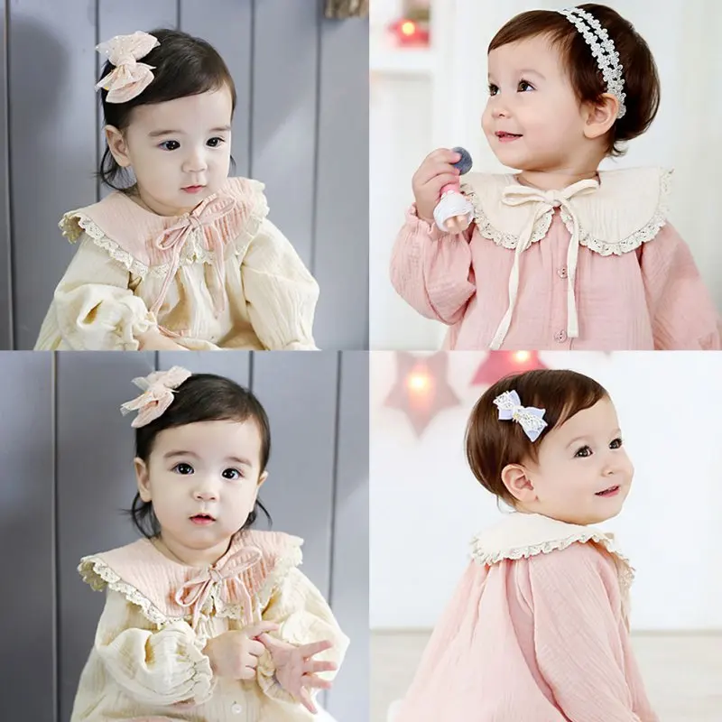 Кружевной хлопковый съемный ложный воротник для маленьких девочек воротничок с