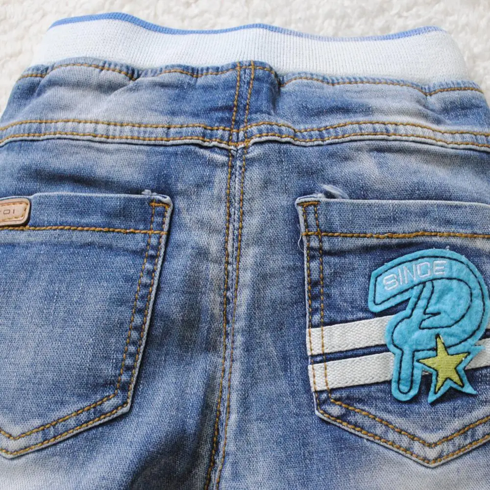 

4104 kids boys jeans baby boys jeans girls pants spring autumn light blue baby trousers soft denim child & baby fashion