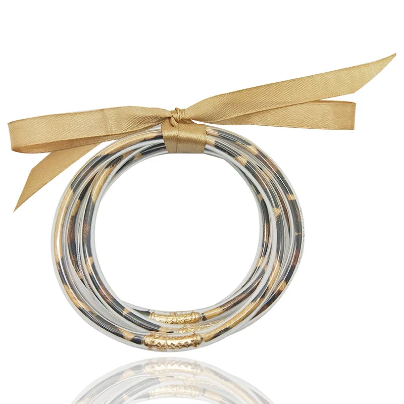 С бантом пикантная обувь с леопардовым принтом из искусственной кожи набор