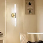 Современные металлические светодиодсветодиодный Настенные светильники в скандинавском стиле, освещение для гостиной, спальни, фойе, столовой, дома, ресторана