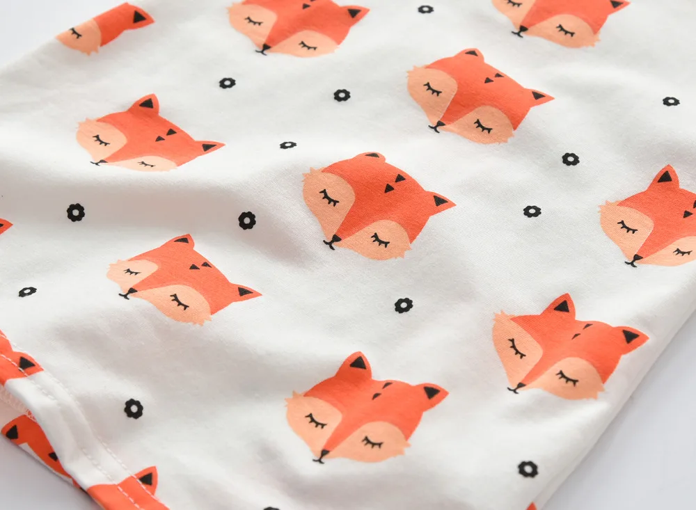 2 шт./комплект платье с длинным рукавом и принтом лисы повязка на голову | Мать