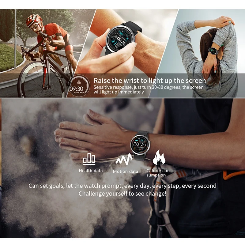 

RC06 Smart Watch Waterproof Fitness Tracker Contact Music Call Message Bracelet