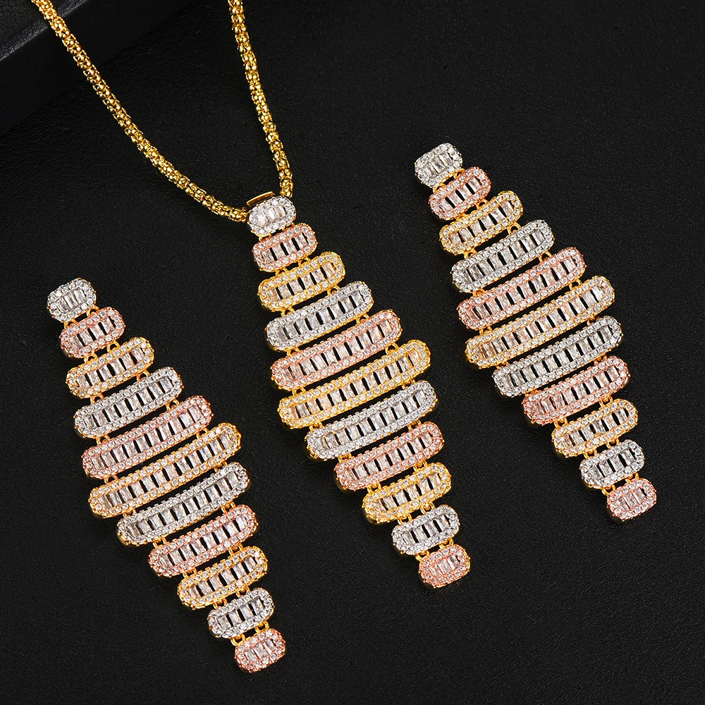 Комплект женских ювелирных изделий из цепочки и сережек | Украшения аксессуары