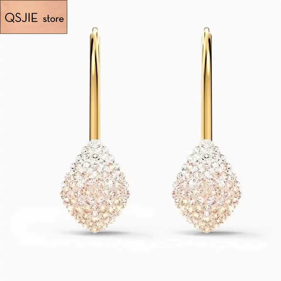 

High quality SWA new. Elegant and noble drop shaped lady Earrings charm fashion jewelry
