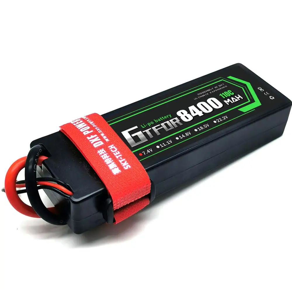 GTFDR RC LiPo Battery 2S 8400mAh 110C 7 4 V Dean/T XT60 XT90 для Car Truck Tank Losi Slash Truggy|Детали и аксессуары| |