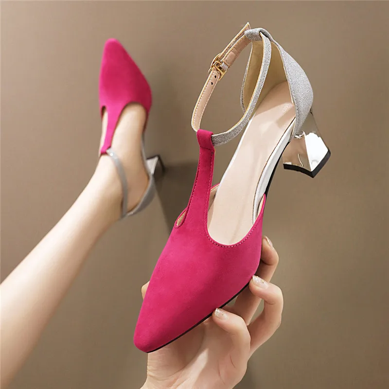 YQBTDL лидер продаж летние женские туфли на каблуках женская обувь для вечеринки