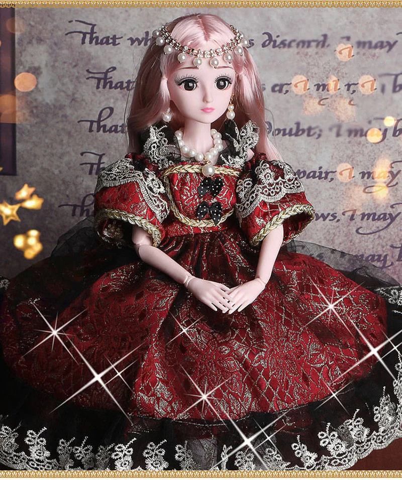 Модные куклы для девочек 60 см большая Оригинальная кукла ручной работы 1/3 полный
