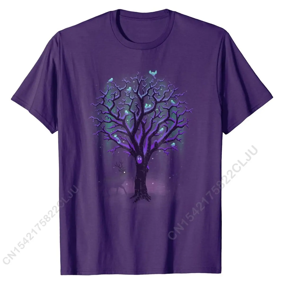 

Shirt Under Northern Lights T-Shirt Street Tops Tees For Men Brand Cotton T Shirt Personalized