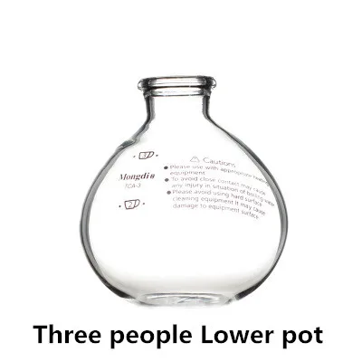 Three people Lower MICCK, высокое качество, 3 чашки, сифон, кофейник, чайник, набор, фильтр, сифон, Кофеварка, чай, сифон, термостойкий, бытовой горшок - Цвет: Three people Lower