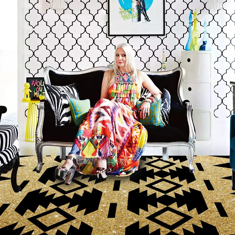 

Fashion Bohemian Style Carpet Geometric Pattern 3D Printed Home Decor Carpets For Lving Rug Area Bedroom Room Room Kids Mat Play