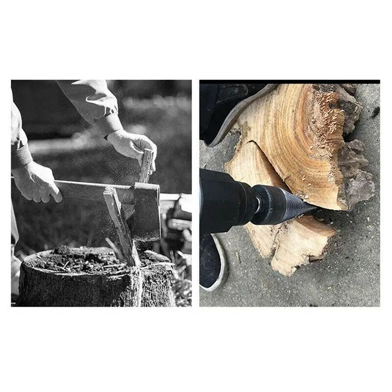 MeterMall 38 мм разжигание дров сплит тер сверло раскол древесины конус дырокол