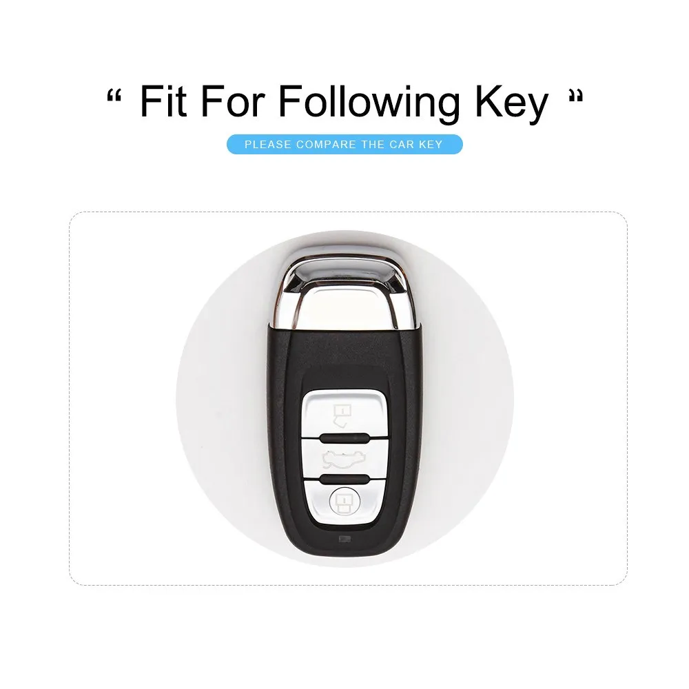 NEW Key Case For Audi A4 A4L B7 B8 A6 A5 A7 A8 Q5 S4 S5 S6 Q7 S7 S8 A6L A8L 2016 Keychain Cover 6 Color TPU fob Shell Holder | Автомобили