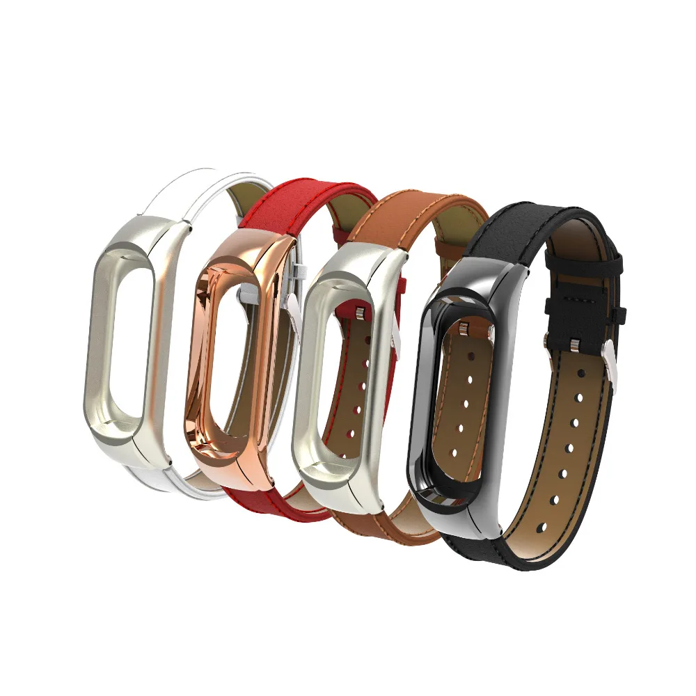 Кожаный ремешок для xiaomi miband 3 4 5 6 сменный Браслет смарт часов Xiaomi MiBand 5|Ремешки