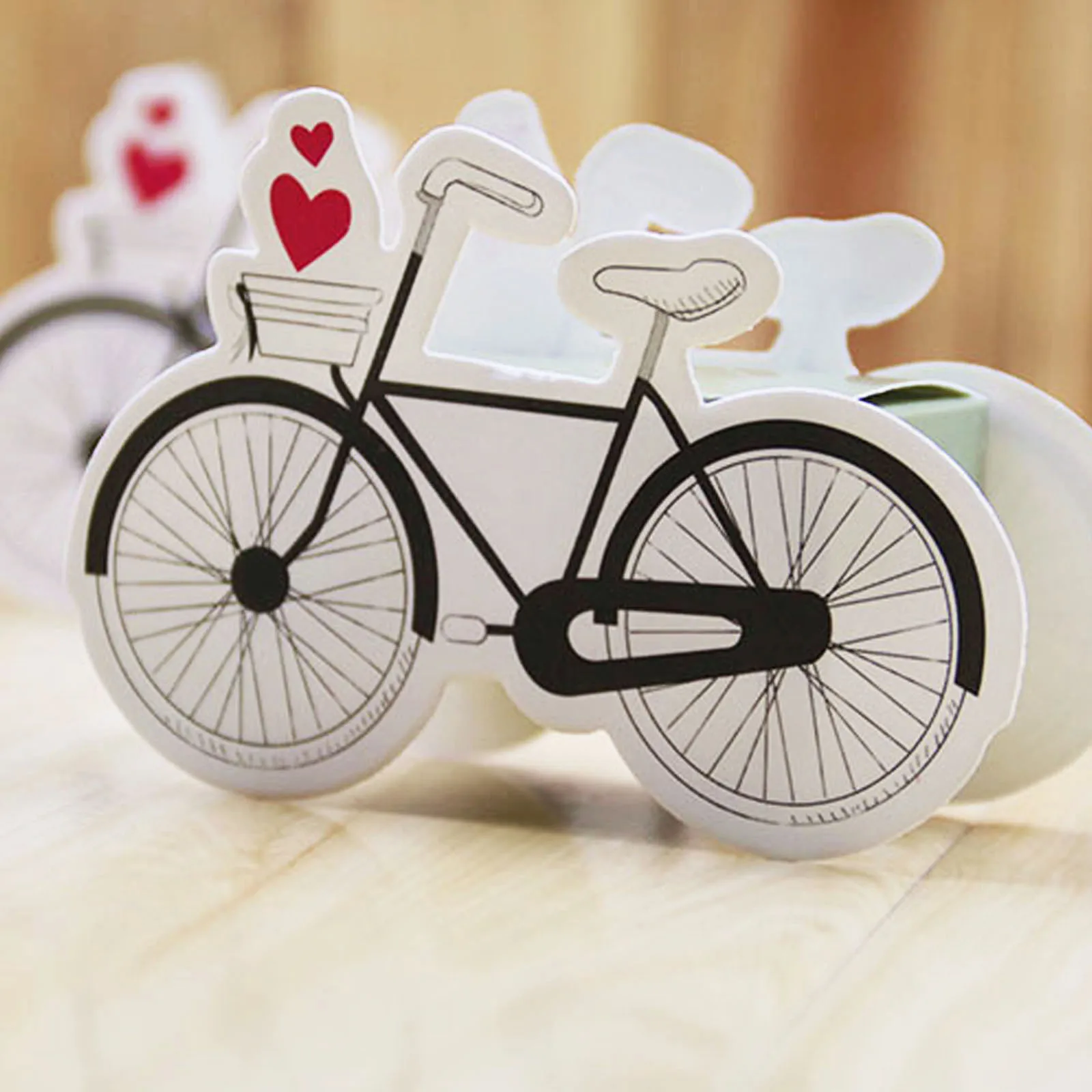 10 шт. крафт Бумага велосипеда конфетная коробка для DIY Baby Shower дня рождения свадьбы