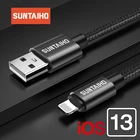Suntaiho 2.4A USB кабель для iphone Кабель зарядного устройства XS max Xr X USB кабель для быстрой зарядки iPhone 8 7 6 5s Plus Зарядное устройство для телефона