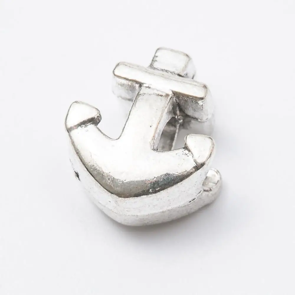 10 шт./лот якорь античное серебро цвет Сделай Сам цинковый сплав большое отверстие