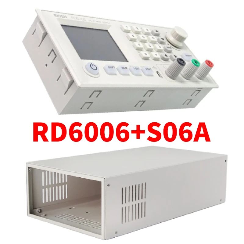 RD6006 with S06A RD S06A RD6006 RD6006W USB Wi-Fi, DC-DC Напряжение текущий понижающий Питание понижающий Напряжение конвертер Вольтметр 60V 6A - Цвет: RD6006 with S06A
