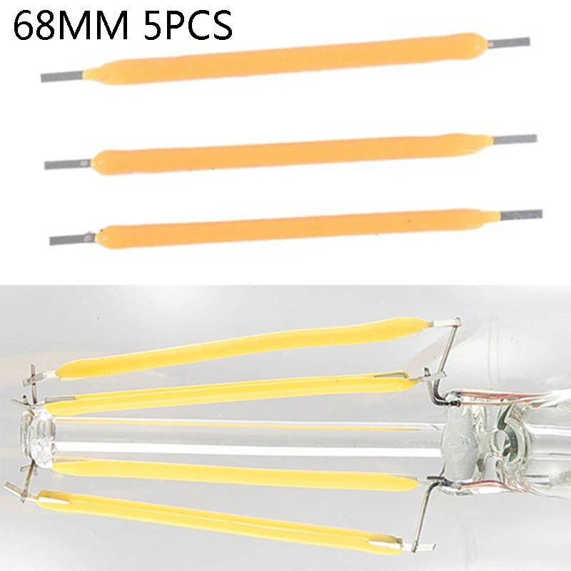 

5Pcs 68MM Bulb Filament Lamp Parts LED Light Accessories Diodes Filame