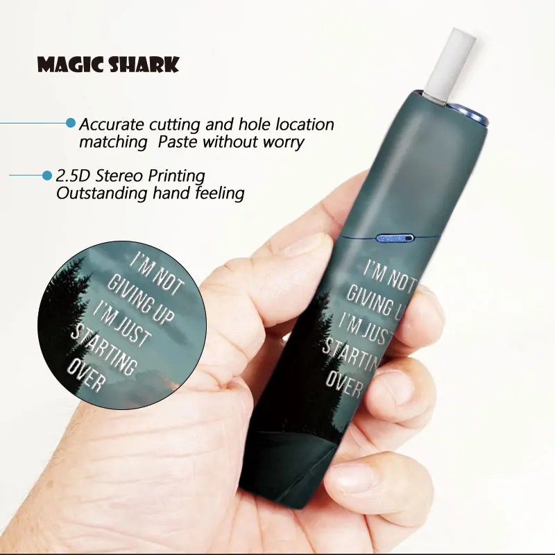 Чехол Magic Shark Tree наклейка с пейзажем для IQOS3 Multi Защитная пленка IQOS 3 Skin прочная не