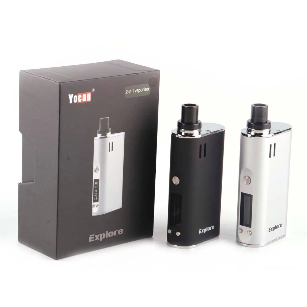 Исследуйте 2 в 1 испаритель мод комплект для воска и сухой травы 2600Mah травяные